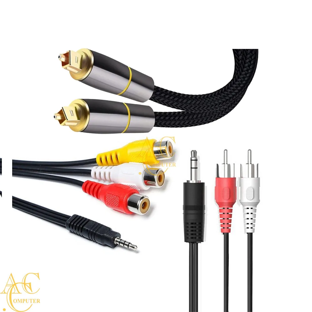 Dây âm thanh 3 ra 3 dài 3M  (2 đầu 3 bông sen )