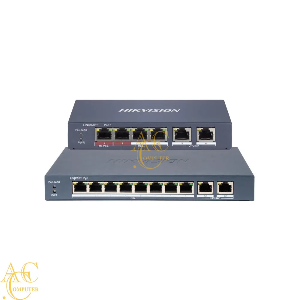 Switch POE 8 Port Hikvision DS-3E1310P-EI/M