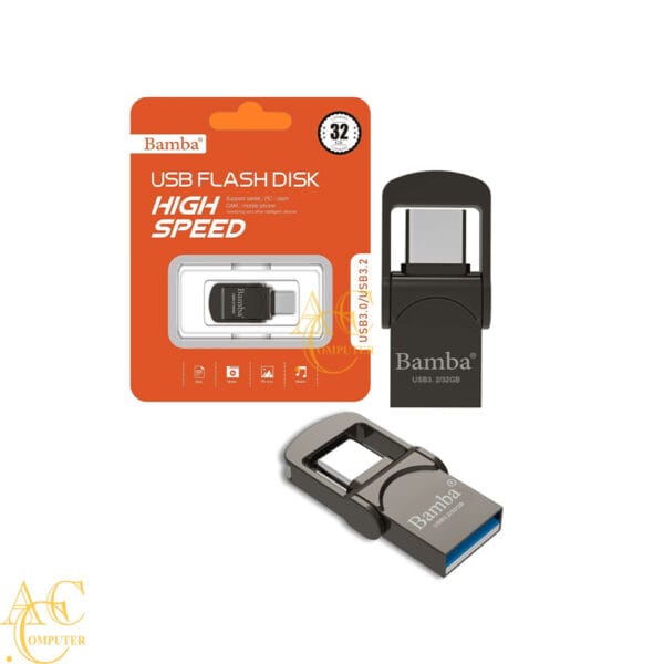 USB Bamba 32GB - USB 3.0 + Type C