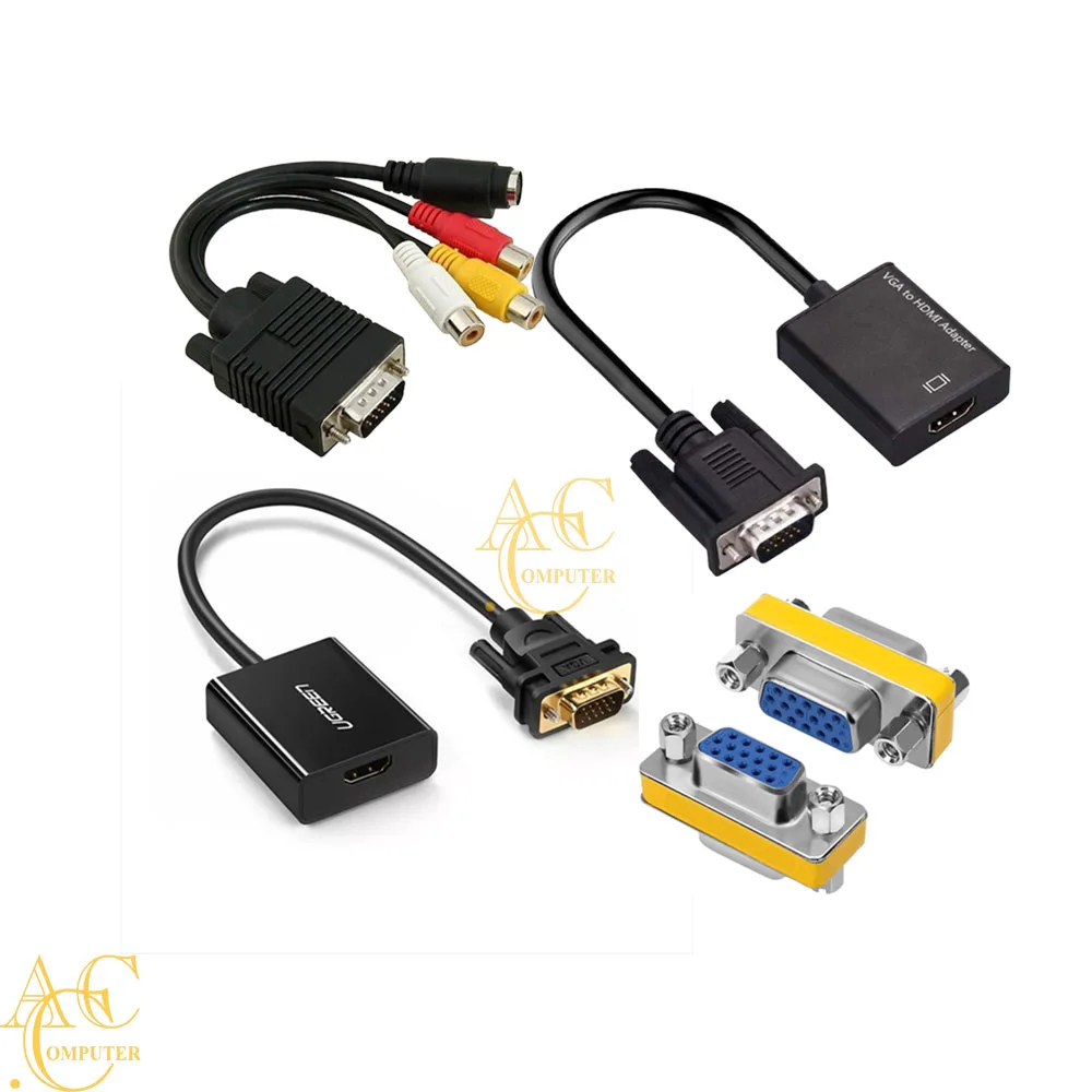 Cáp chuyển VGA RA HDMI có audio (hộp xanh)