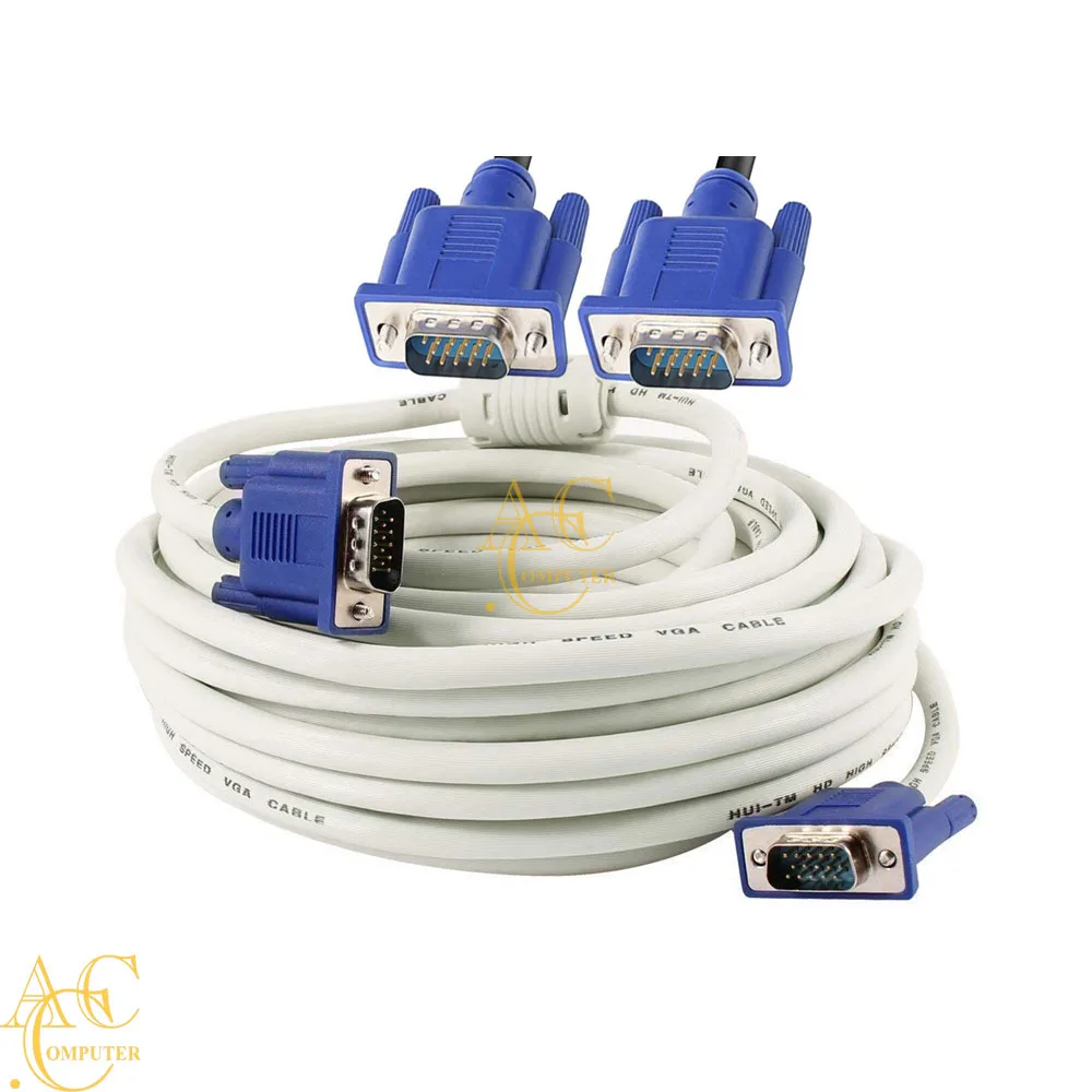 CÁP VGA DÀI 20M màu trắng